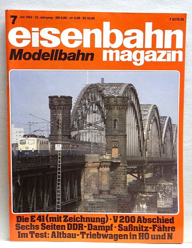 Eisenbahn magazin 1984 - eisenbahn-magazin, h0