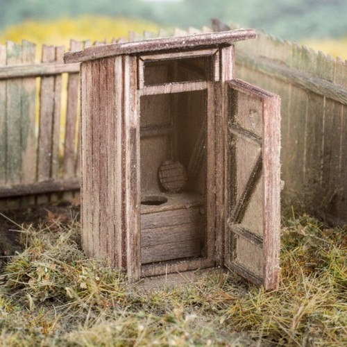 Holztoilette plumpsklo - 1:87, /