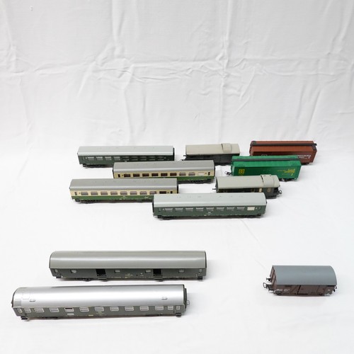 Konvolut 11x wagons spur - spur, h0