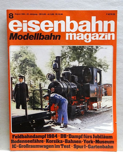 Eisenbahn magazin 1984 h0 - eisenbahn-magazin, 08/1984