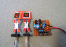 Spur H0 2x Andreaskreuze mit