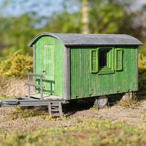 Alter wohnwagen spur h0 - 1:87,